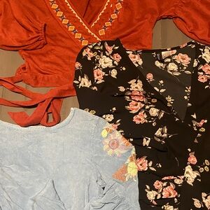 Bundle Wrap Blouse Set